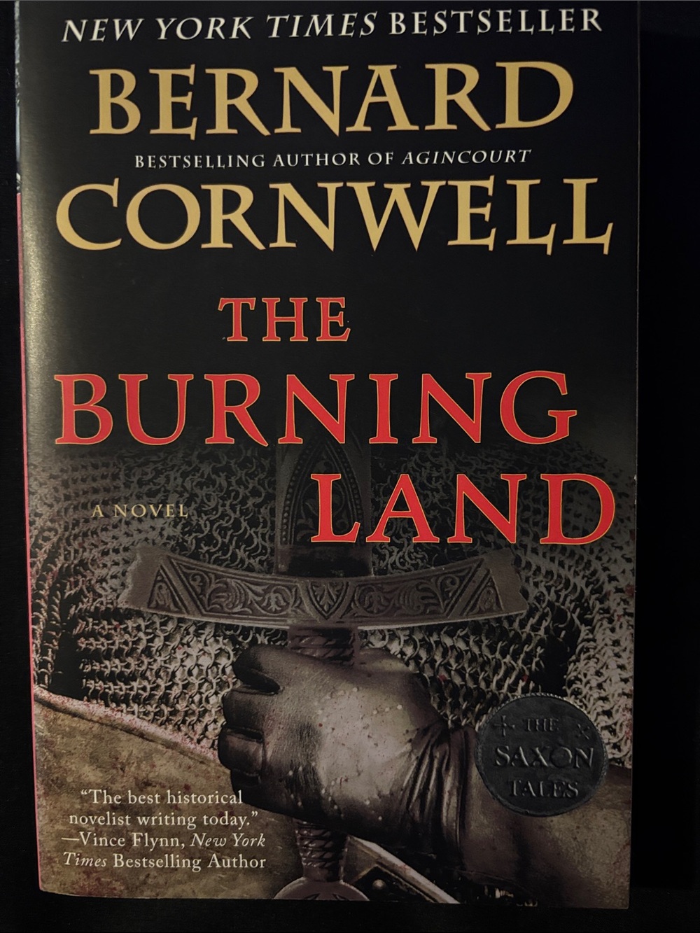 “The Burning Land” by Bernard Cornwell - Paperback Novel